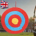 Archery Target Straw Large Compound & Recurve Bows Practice 50cm/20" Hang Strap