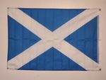 3FT X 2FT SAINT ANDREWS SALTIRE - SCOTLAND FLAG WITH BRASS EYELETS FOR HANGING