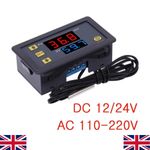 12V Temperature Controller Switch With Probe 20A Thermostat Control UK