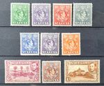 St Lucia 1938 George Vl sg128a-136  Clean Fresh Mounted Mint.  As Pictures