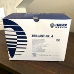 Hager Werken Brillant Nr. 4 Regular Dental Mirrors White Disposable 100 Plastic