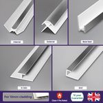 Bathroom Chrome 10mm Trims For Shower Wall Panels PVC Cladding 2.4m Long Fitting
