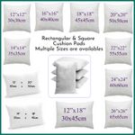 Hollowfibre Cushion Pads Inner Inserts Scatters Filler Deep Filled Plump Cushion