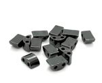 2-Hole Hematite Curved Beads 8x12x5mm - Pack of 12