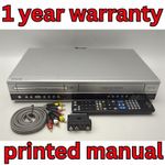 Philips DVP3055V DVD VHS Combo Player Recorder Progressive Scan Working Remote