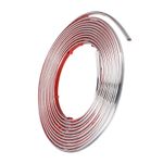 Trim Self-Adhesive Tape PVC Wall Trim Strips 0.3 inch x 32 ft Bright Silver