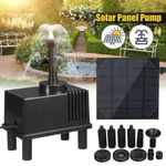 180L/H Solar Powered Water Pond Filter Pump Garden Submersible Outdoor Fountains