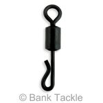 Quick Change Size 8 Swivels Matt Black Anti Glare Carp Fishing Rig Swivels (SQ)