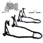 Front and Rear Motorcycle Extra Heavy Duty Rear Paddock Stand For Most DIY Tasks