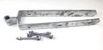 24" / 600mm Field Gate Double Heavy Strap Hinge Top Band with Bolts Galvanised