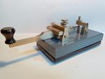 Classic Swedish telegraph key.  Morse key