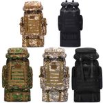 Tactical Rucksack 80L backpack 19 style large waterproof molle hiking Inferno