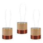 3 Pcs Voice Coil Copper Lead Woofer Replacement Parts Bass Speaker Repair Kit