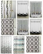 Modern Design Bathroom Shower Curtain Curtains With Hooks Standard Size180x180cm