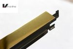 Pack of 10 Polished Gold 600 Cross Tee Aluminium Suspended Ceiling Tile Grid (v)