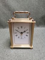 Vintage Brass Carriage Mantel Clock, West Germany, Working ✨✨ 