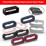 Keeper 18/20/22MM Hoop Watch Band Buckle Strap Loop Rubber Holder Silicone UK