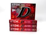 4x TDK D90 90 Min Type I Normal Position Blank Audio Cassettes Sealed NOS #667