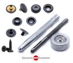 Military black snap fastener press stud kit DOT brand poppers boat cover canopy