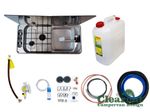 Small Hob & Sink + Full Install Kit to EN1949 CAN F1401 Campervan/Motorhome/Boat