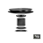 Flettner LPV Slimline Roof Vent + Adaptor (1 Kit) Black Vent Supplied, UK Made