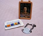 Soldier WW1 Collection Identity Bracelet Medal Ribbon Bar & Photograph