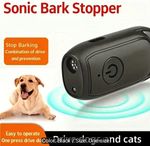 Ultrasonic Dog Repeller Head, Anti Bark Deterrent Device w/Strobe & Flashlight