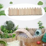 Wooden Bridge Pet Hamster Guinea Pig Rat Ladder Bendy Tunnel Hideout Toy Supply.