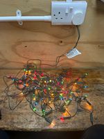 100 Multicoloured Christmas String Lights Green Wire Indoor 220-240V B-100L