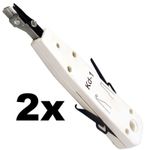 2 PCS KRONE IDC INSERTION PUNCH PUSH DOWN TOOL BT TELEPHONE SOCKET NETWORK RJ45