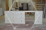 HANDMADE AYLESBURY 9 DRAWER DRESSING TABLE IN IVORY (NOT FLATPACKED)
