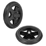 2Pcs 6 Inch Dia Shopping Cart Wheels Replacement Heavy Trolley Wheel Black