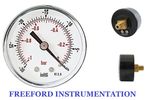Vacuum Gauge 50mm -1/0 Bar -30"Hg/0 1/8 BSPT Back Connection Acc. 2.5%