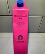 Starbucks Strawberry-Acai Base Syrup Drink Enhancer, 1L Carton FREE P/P