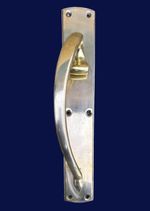 Huge Stunning Reclaimed Antique Hotel Shop Brass Door Handle 18” x 3”