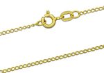 9CT GOLD CURB CHAIN 1.5MM SOLID CURB LINK PENDANT NECKLACE FULL HALLMARK