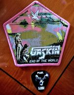 GASKIN (NWOBHM) Patch & Plectrum. N.W.O.B.H.M., Hard Rock, Heavy Metal.