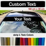 Personalised Car Sun Strip vinyl visor decal windscreen Sunstrip Many Colours