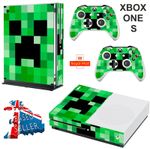 GREEN PIXELS XBOX ONE S (SLIM) Skin Decal Vinyl Console Wrap