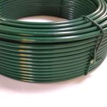 25-100M ROLL HEAVY DUTY WIRE GALVANISED PVC COATED GARDEN FENCING GREEN PLANT