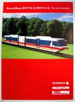 NEOPLAN Eurailbus RVT 6-2 4-2 Train Vehicle Sales Brochure 1995 #05.95.0014