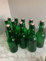 9x Grolsch Swing Top 1.5L Glass Bottles