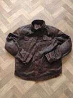 BKS Unisex Wax Kevla Motorcycle Overshirt With Armour 3XL Brown