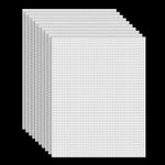 Plastic Mesh Canvas Sheets 20x30cm White Buckram for Embroidery DIY Bag Making