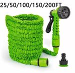 Expandable Garden Hose Pipe 25ft to 250ft Anti Kink 7 Function Water Spray Gun