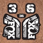 Fox 36 Factory 2021 white Fork Stickers Decals Graphics Mountain Bike MTB