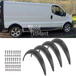 For Vauxhall Opel Vivaro Flexible Fender Flares Wheel Arches Wide Body Mudguards