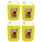 Pet Cattery Kennel Disinfectant Deodoriser Cleaner Pet GUARD 4 x 5L LEMON