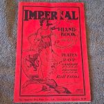 Imperial Hand-Book 1906 “Quality Street” Imperial Plates P.O.P. Gaslight Papers
