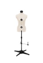 Tailors Dummy Adjustable Torso Dressmaker Female Mannequin Sizes 6 to 22 Cream 